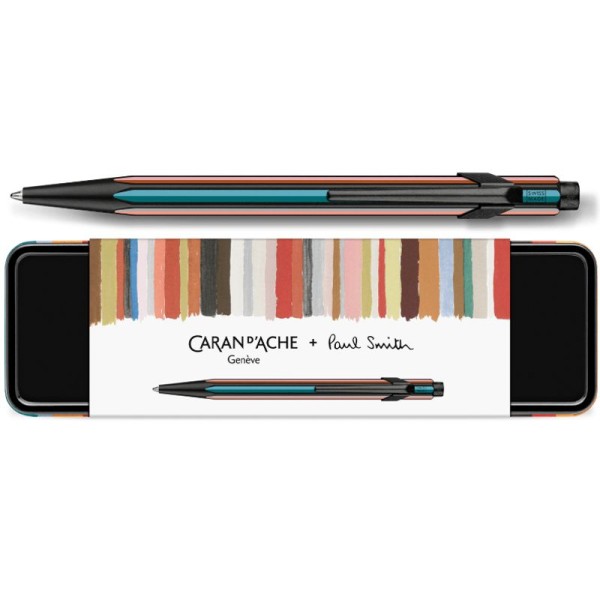 Caran d’Ache 849 Paul Smith Design-Kugelschreiber aus Metall - Special Edition, schwarz, bastelkiste.lu