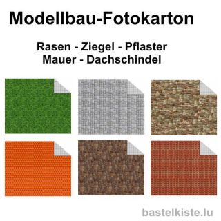 Fotokarton 300g/m² für Modellbau in DIN A4