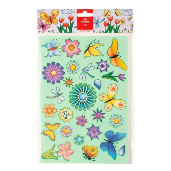 Kinder Zeichenschablone mit verschiedenen Motiven, Schmetterling