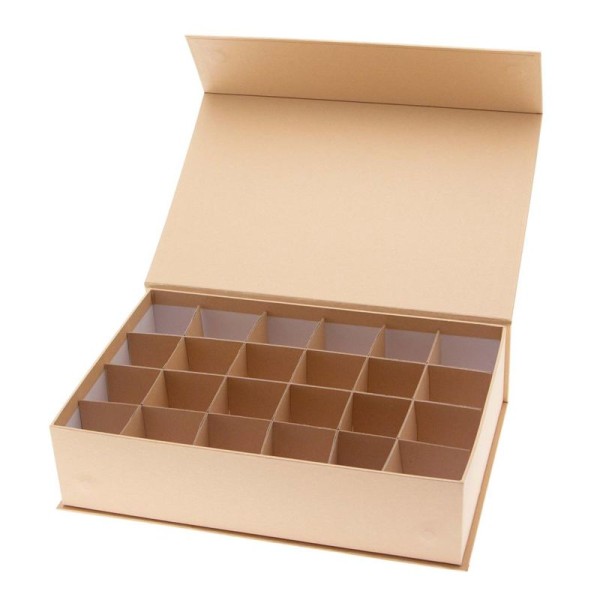 Stabile Organizer Box aus Karton mit Magnetverschluss, bastelkiste.lu