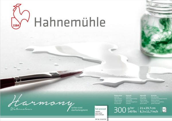 Hahnemühle Harmony Aquarell 300g/m², Hot Pressed