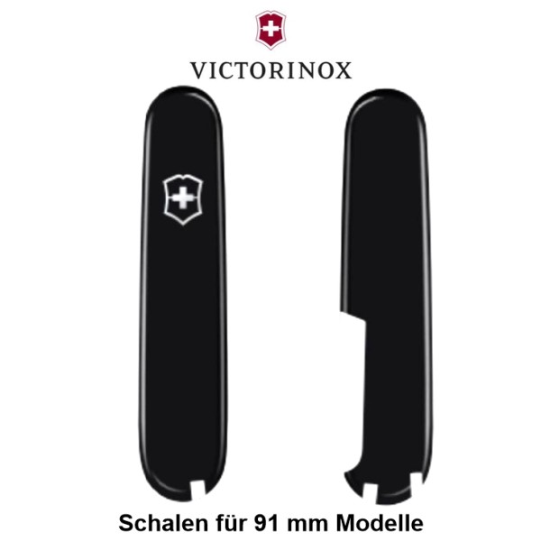 Victorinox Ersatzteile Taschenmesser - Griffschalen + 91 mm schwarz, bastelkiste.lu