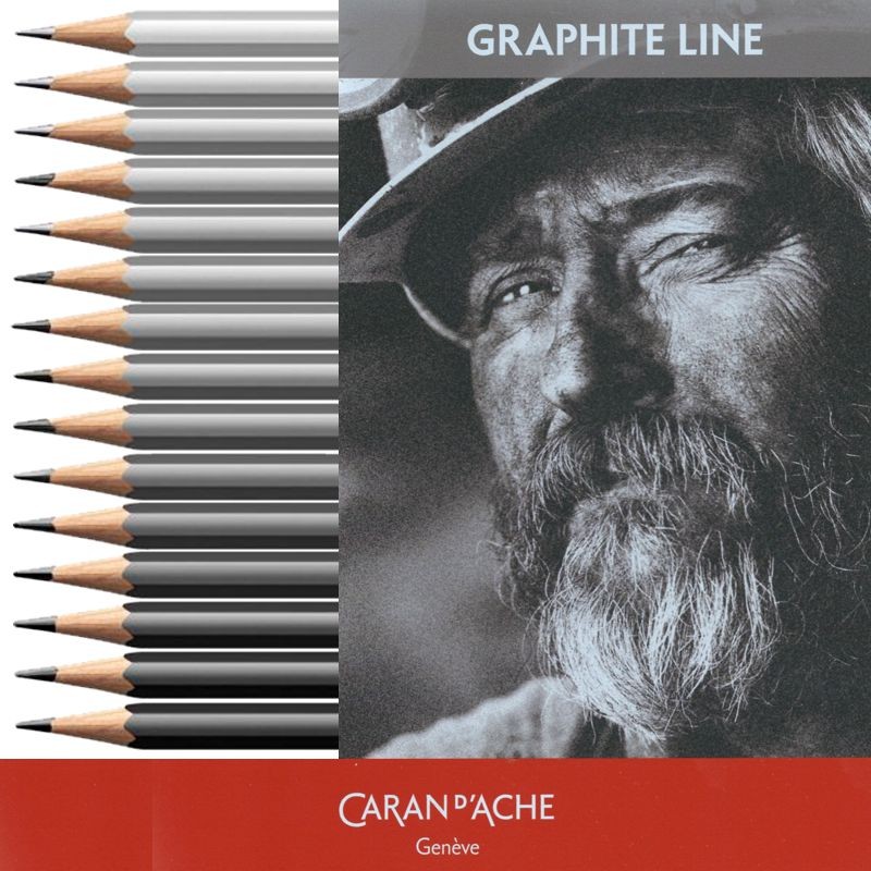 Caran d'Ache Genève GRAFWOOD Künstlerbleistifte, Einzelstifte