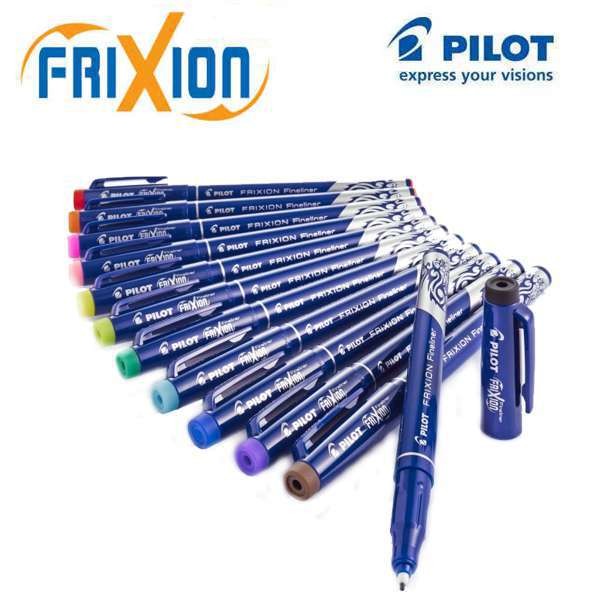 PILOT FriXion Feinliner 1.3, schreiben &gt; reiben &gt; korrigieren