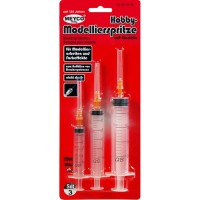 Hobby Modellierspritze 3er Set mit Nadel