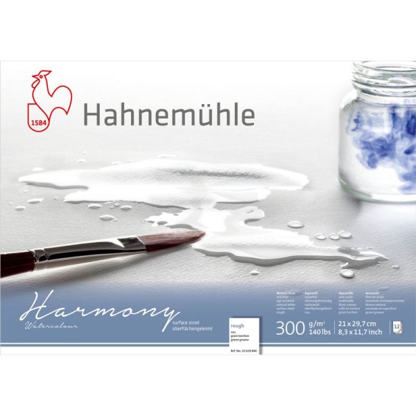 Hahnemühle Harmony Aquarell 300g/m², Rau