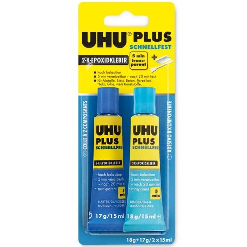 UHU Plus SCHNELLFEST 2-K-Epoxidkleber 2x15g