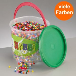 Standard-Mix Nabbi® Bügelperlen Eimer 5.000 Stk. Ø 5x5 mm