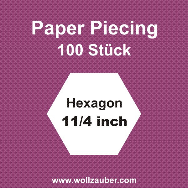 Templates Paper Hexagon 1,25 inch