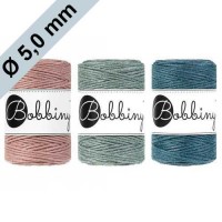 Bobbiny Macramé Makramee Garn 5 mm, 100 m