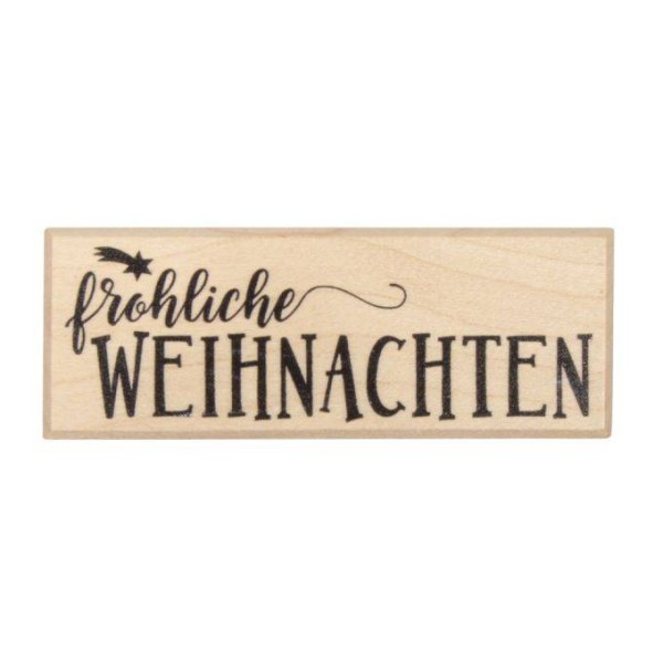 Stempel "fröhliche Weihnachten"