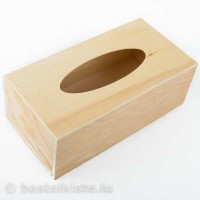 Holz Tücherbox 28 x 14 x 7 cm, natur