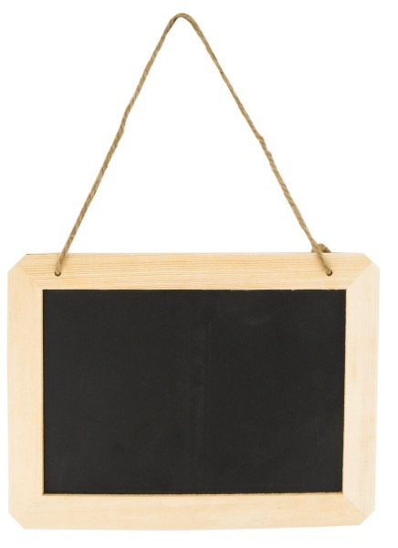 Schreibtafel zum Aufhängen mit Holzrahmen, bastelkiste.lu