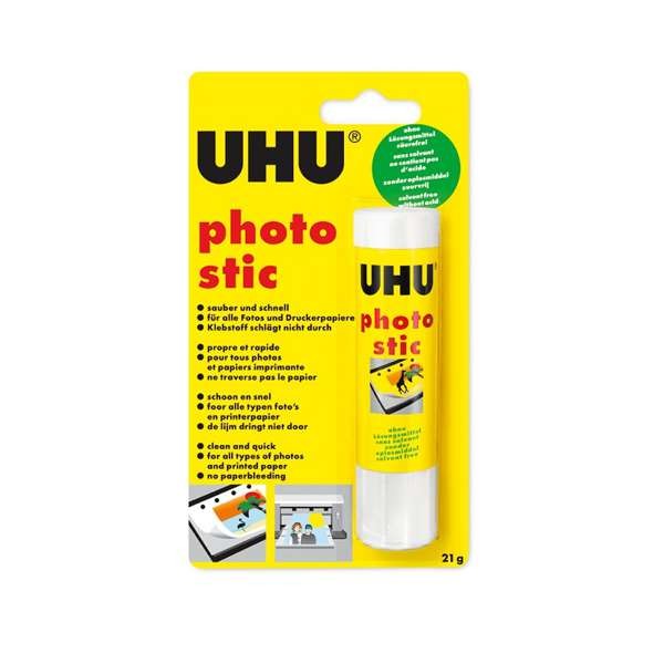 UHU photo stic 21g - klebt Fotos ohne durchzuschlagen -