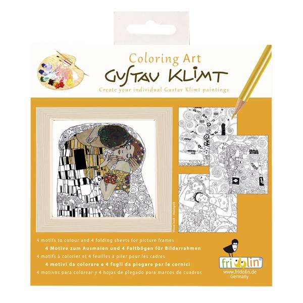 Coloring Art 15 × 15 cm "Gustav Klimt", 4 Blatt