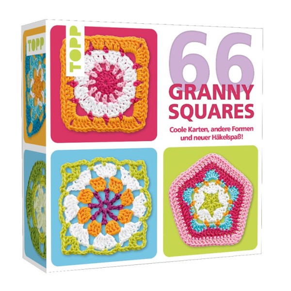 66 GRANNY AQUARE, Häkel-Karten