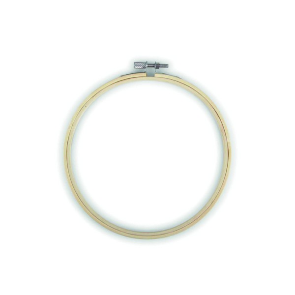 Stickrahmen aus Bambus Ø 16 cm