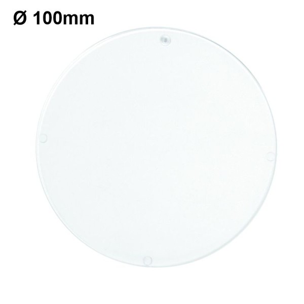 Plastik-Einlagescheibe, kristall Ø 100mm, 2 Stück