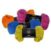 EFCO Filzwolle | 50 G | 100% Schurwolle | Lemon Gelb | Für Nass- & Trockenfilzen | Ideal Für Anfänger & Profis
