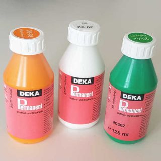 DEKA Stoffmalfarbe Permanent – brillante Farben, bastelkiste.lu