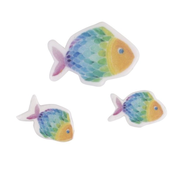 Wachsmotiv Regenbogen Fisch