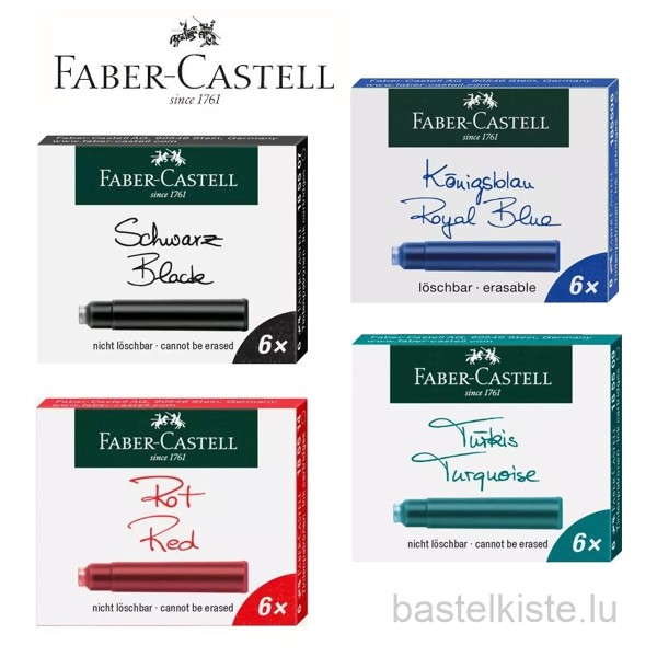 Faber-Castell Tintenpatronen, 6 Patronen