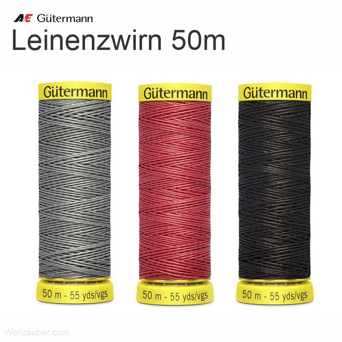Gütermann Leinenzwirn, Leinengarn 50m, Serie 744573