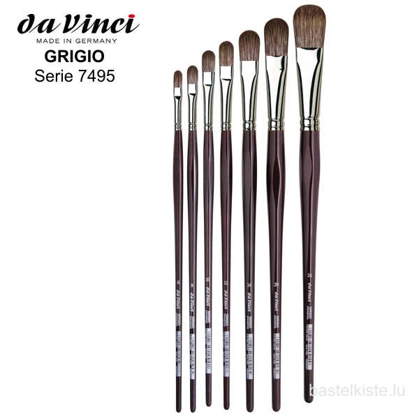 Da Vinci Öl &amp; Acrylmalpinsel GRIGIO Serie 7495 ►Katzenzunge◄