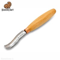 Schnitzmesser, kurze, gebogene Hohlröhre. Sweep Nr. 8