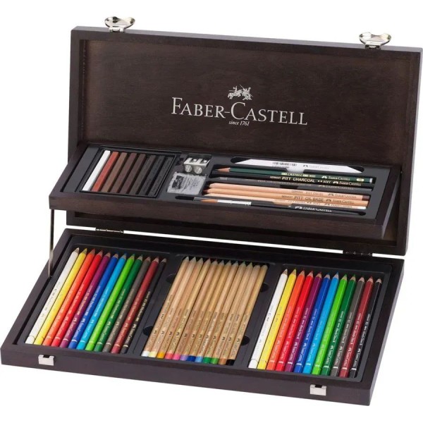 Faber-Castell Art & Graphic COMPENDIUM 53er Holzkoffer