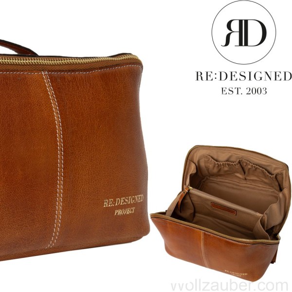 Re:Designed Ledertasche Project 9, BURNED TAN / Gold