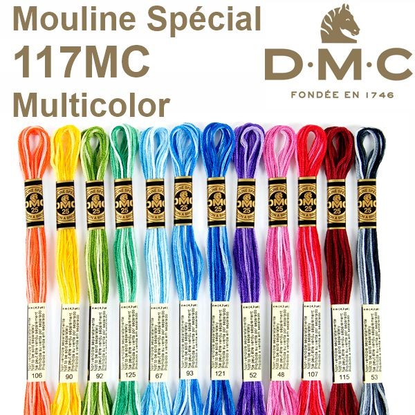 Embroidery Thread DMC Mouline Spécial MC117, 8m