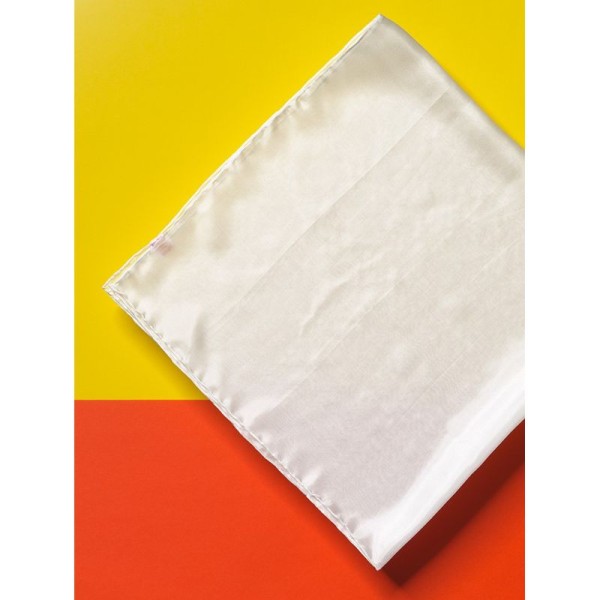 Seidentuch naturweiß Pongé 5, 90 x 90 cm, bastelkiste.lu