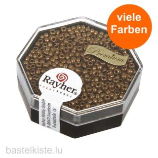 Premium Rocailles, ø 2,2 mm metallic