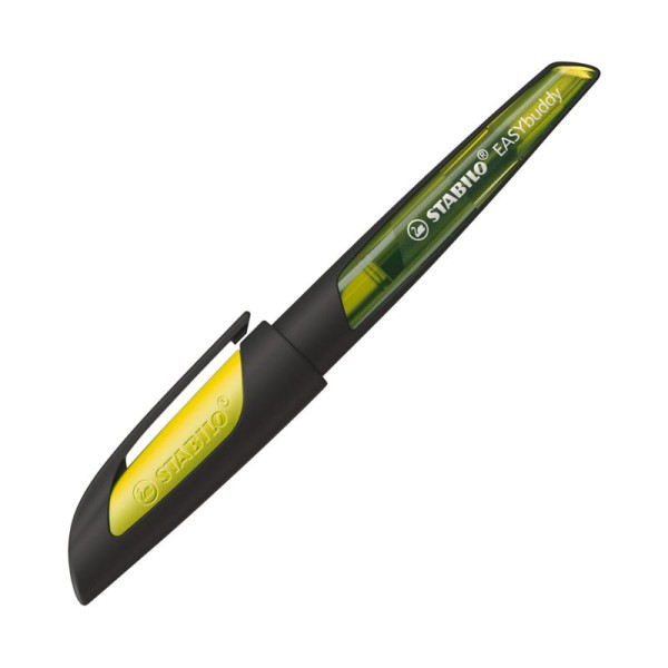 STABILO Ergonomischer Schulfüller EASYbuddy, schwarz/limette