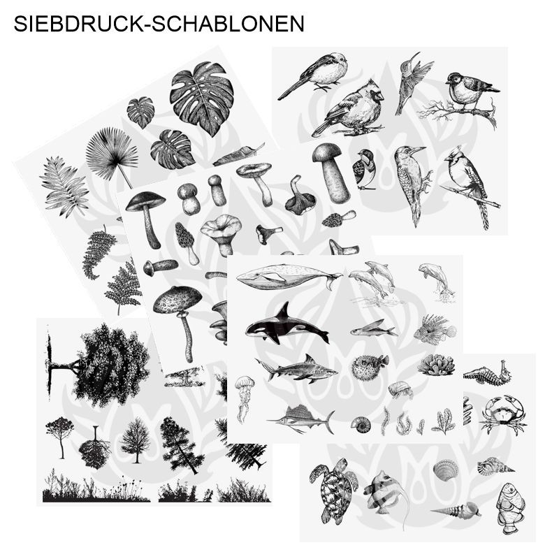 Mayco Siebdruckschablonen für Keramik, Keramikbedarf, bastelkiste.lu