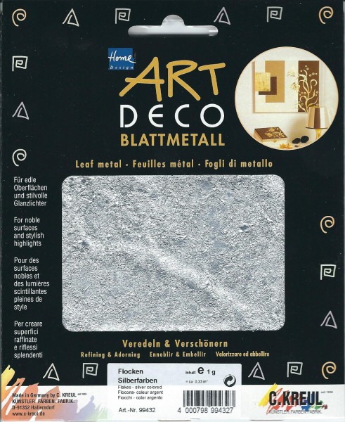 Blattmetall Flocken Silber, 2g