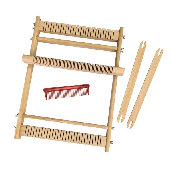 Anwendungsbeispiel Schulwebrahmen, Kinderwebrahmen 20 cm, bastelkiste.lu, Anleitung