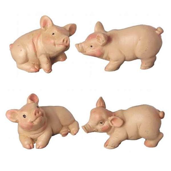Darice Mini-Schweinchen Aus Kunstharz – 2,5 X 3,6 Cm – Niedliche Bastel-Deko Für DIY-Projekte