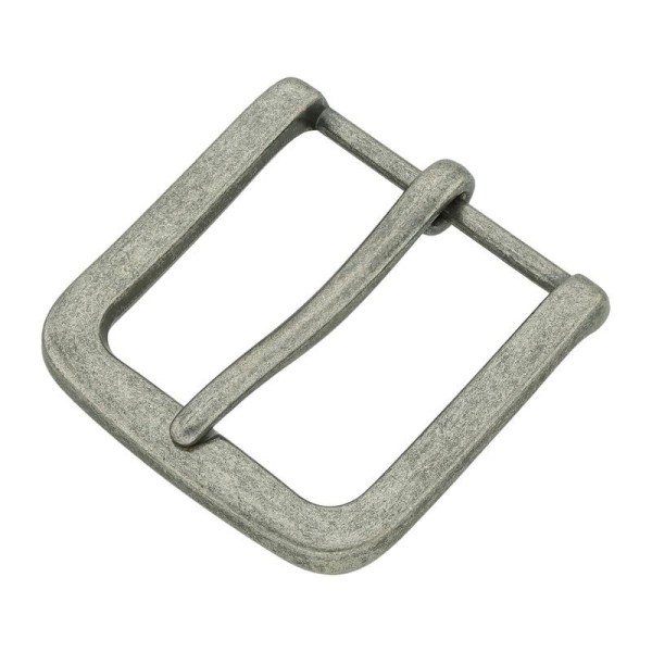 robuste und edle Gürtelschnalle 40mm, altsilber
