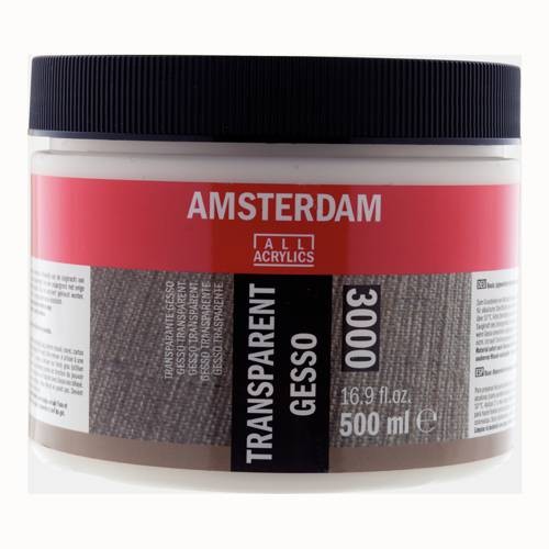 Amsterdam Grundierung, Gesso transparent
