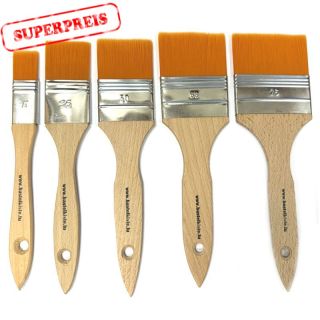 Flachpinsel goldenes Synthetikhaar