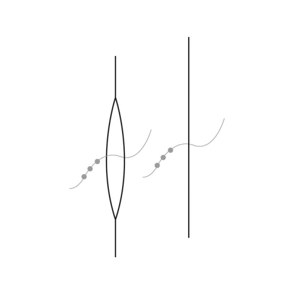 Spezial gespaltene Perlenaufreihnadel 5,7cm
