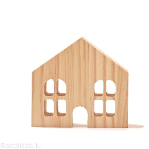 Holzhaus NATUR mit Fenster 110x100x30mm