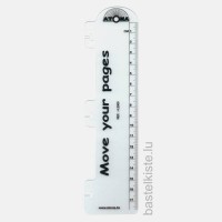 ATOMA Ruler, Einheftlineal transparent