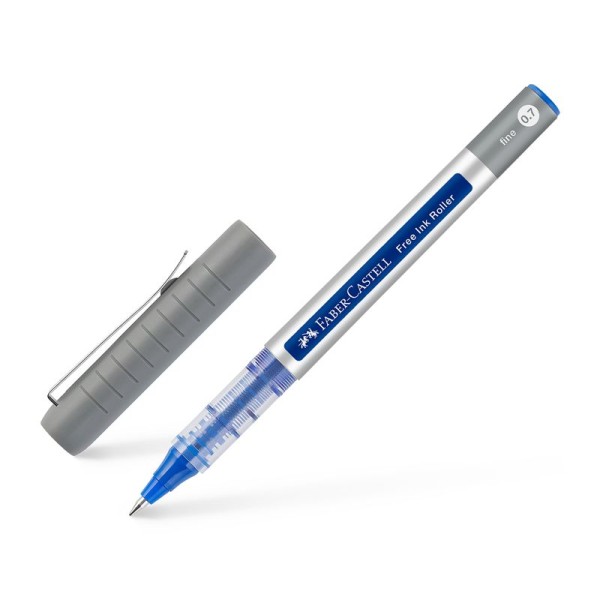 Faber-Castell Free INK Roller fine Strichstärke Ø 0,7 mm, bastelkiste.lu, blau