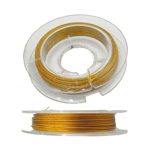 Edelstahldraht Ø 0,38mm, 10m Goldfarben, bastelkiste.lu