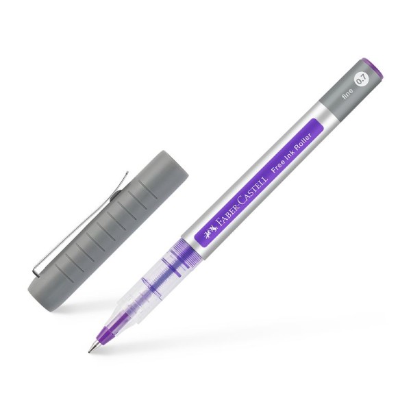 Faber-Castell Free INK Roller fine Strichstärke Ø 0,7 mm, bastelkiste.lu, violett