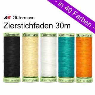 Gütermann Zierstichfaden 30m, Serie 744506, wollzauber.com