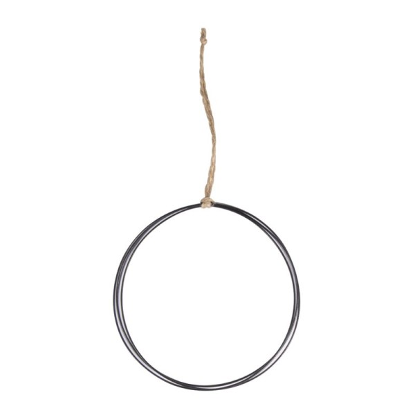 Drahtring schwarz zum Hängen, Ø 10 cm